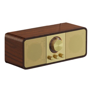 柏林之声通用复古无线蓝牙音箱FM调频收音机低音炮家用U盘小音响