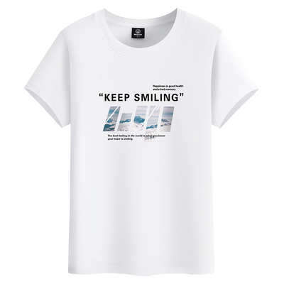 夏季100%纯棉短袖T恤男士半袖