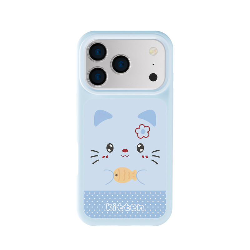 适用苹果小猫吃鱼手机壳