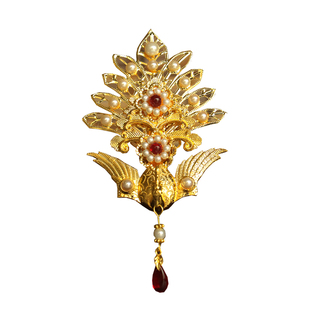 古装小巧立体凤凰发冠古风小凤冠国风古典舞配饰敦煌飞天汉服头饰