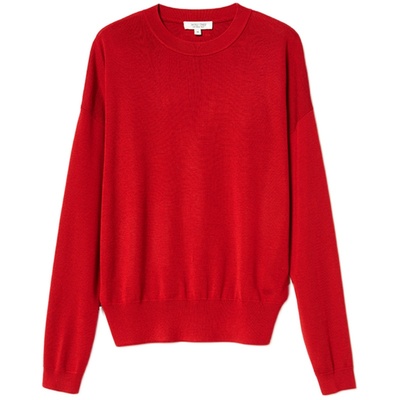 *WZT05337 茉莉雅集零负担优雅可机洗全真丝18针海魂条纹针织套衫