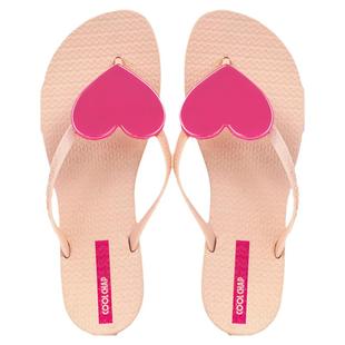 COOLCHAP鎏心系列爱心人字拖女夏季海边度假绝美沙滩穿搭夹脚拖鞋