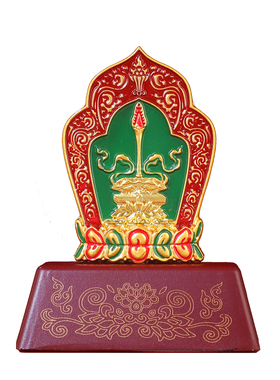 藏传彩绘文殊智慧剑摆件