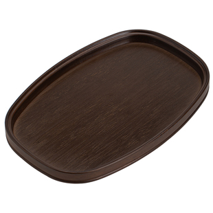胡桃木色茶盘酒店餐盘餐厅木制托盘长方形小盘子家用茶点盘收纳盘
