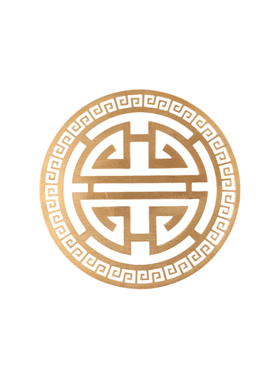 纯铜镂空中式喜字壁挂装饰片铜片