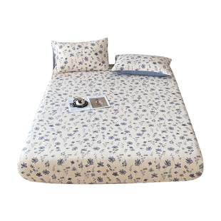 A类原麻皱皱纱床笠2026新款抗菌防螨床垫保护套全包床罩防尘床单