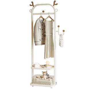 比人落地式挂衣架卧室儿童衣帽架小型置衣架家用床尾晚上放衣神器