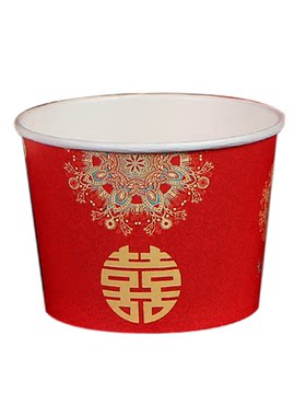 结婚纸碗婚宴婚礼一次性吃饭碗