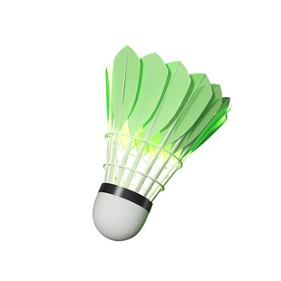 夜光羽毛球高端发光防风夜用户外室外耐打夜间荧光耐用带灯鹅毛球