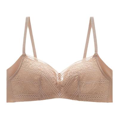 安莉芳专柜蕾丝性感抹胸文胸女士无钢圈小胸聚拢内衣EB00842