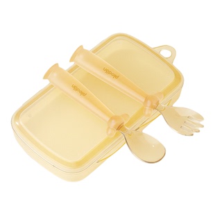 浦利顿宝宝自主进食勺子训练学吃饭婴儿专用叉子儿童辅食叉勺套装