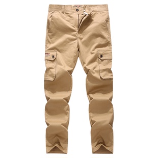 2025新款工装裤男春秋多口袋硬汉裤子宽松直筒休闲百搭纯棉运动裤
