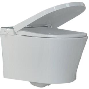 瑞尔特壁挂式智能马桶全自动翻盖脚感冲水悬空墙排电动坐便器HX3