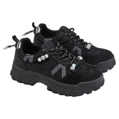 fed厚底德训鞋秋季新款女鞋串珠休闲鞋透气增高鞋女款S0805-ZC511