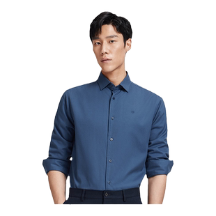 【羊毛内胆】金利来秋冬加厚保暖男士衬衫商务休闲长袖衬衣男