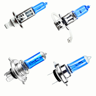 汽车灯泡12V55W超白光H1H7聚光H3H4远近一体大灯24V100W货车卡车