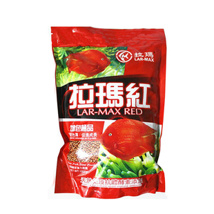 拉玛红1000g 血鹦鹉发财鱼专用增红增色饲料鱼食鱼粮 中小粒 正品