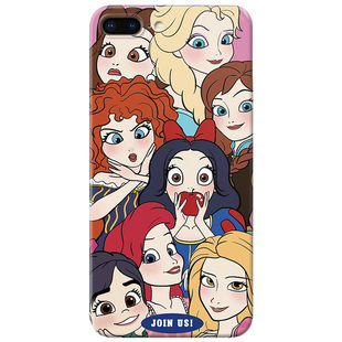 可爱公主适用iPhone8plus苹果X手机壳6s卡通7搞怪XR美少女的事你少管xsmax少女心se女款软2/3二三代