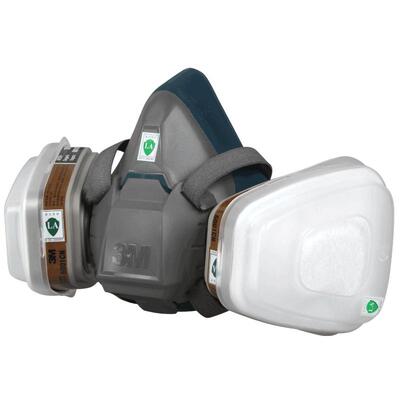 3M6502硅胶防毒面具防异味喷油漆甲醛化工业气体粉尘呼吸防护面罩