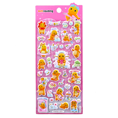 奶龙可爱卡通表情包立体贴画