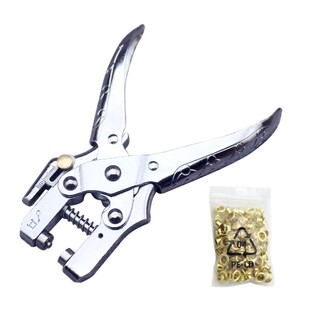 多功能金属护圈装订器压气鸡眼扣铆钉钳手动单孔打孔机圆孔打洞器