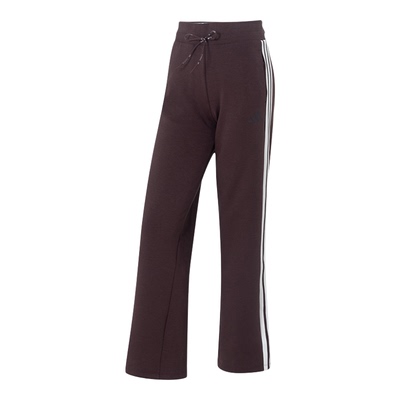 阿迪达斯女子阔腿裤春季新款运动裤户外直筒针织透气长裤 KB7588