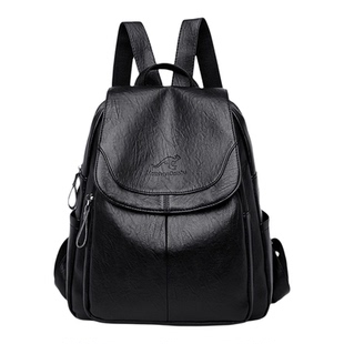 正品袋鼠双肩包女包2026新款韩国旅游背包女士真皮包大容量软皮包