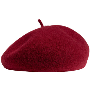 疯帽子 秋冬 好品质经典时尚款羊毛呢贝雷帽女画家帽大头围加深版