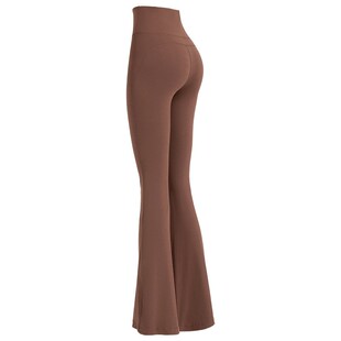 苏派淘宽松微喇叭裤瑜伽裤高腰提臀收腹健身裤跑步哑光普拉提女秋