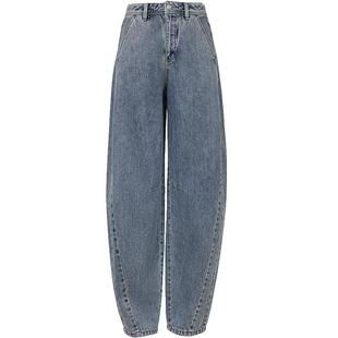 ONLY2026春季新款高腰吸睛烫钻立体剪裁香蕉弯刀气球阔腿牛仔裤