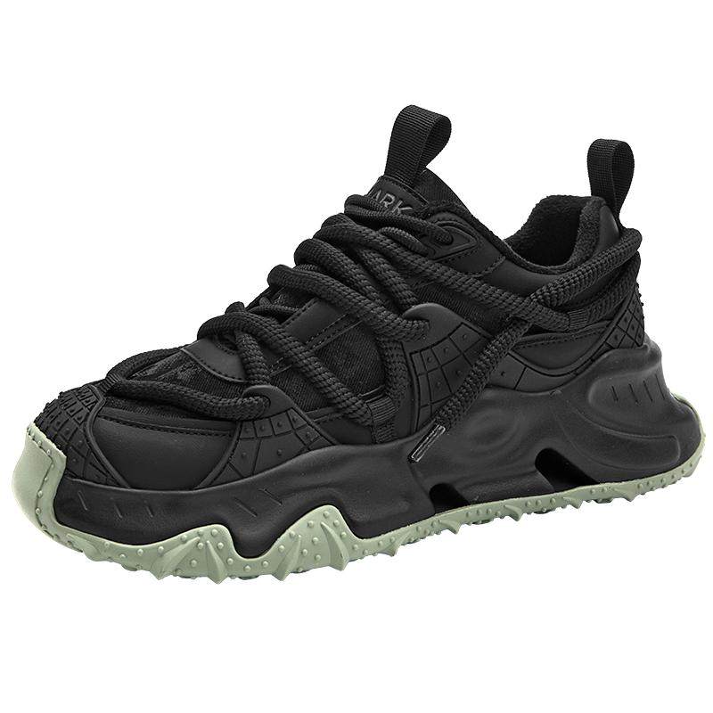 马克华菲男鞋冬季加厚保暖老爹鞋男士2025新款厚底增高休闲运动鞋