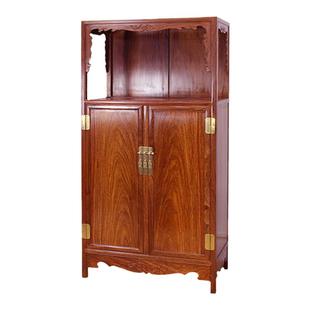 刺猬紫檀万历柜书柜收纳柜红木神柜书架花梨明式玄关柜家具