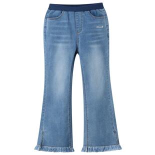 【商场同款】安奈儿童装女童牛仔裤2024新款秋微喇轻薄AG436595