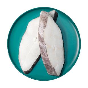鲽鱼段比目鱼块切片鸦片鱼中段格陵兰深海新鲜冷冻碟鱼块5斤装