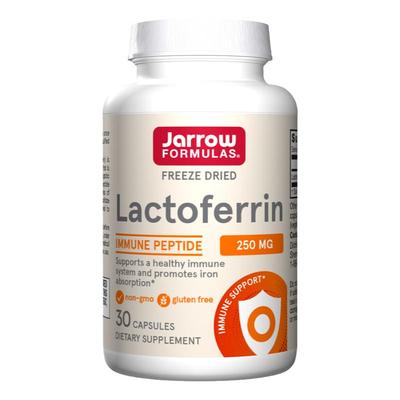 美国Jarrow杰诺乳铁蛋白成人猫狗增强提高保护力乳清蛋白30/60粒