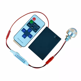 LED电池灯泡带遥控灯笼灯呼吸爆闪烁DIY手工模型迷你小夜灯带开关