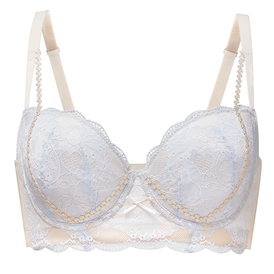 大码蕾丝内衣大胸显小聚拢文胸
