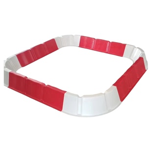 玻璃钢石油围堰油田环保围堰石油回收防污槽红白色组装式抗风围挡