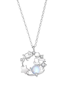 纯银玫瑰花项链手链耳钉送礼网红