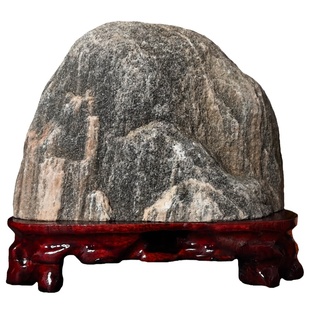 正宗泰山石敢当镇宅室内泰山办公室靠山石补角青石天然原石头摆件