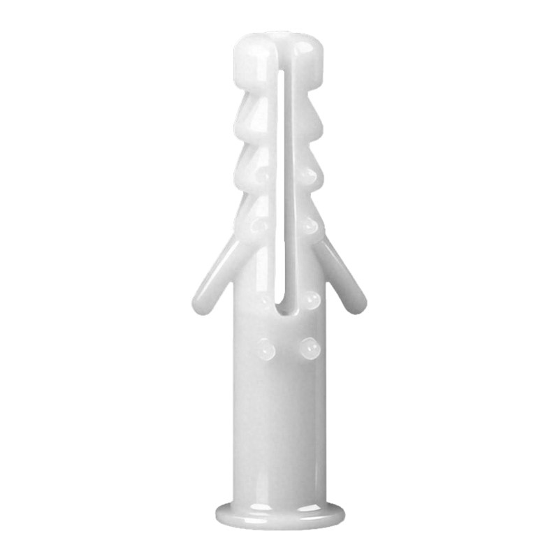 沪心塑料膨胀管白色带刺6mm/8mm