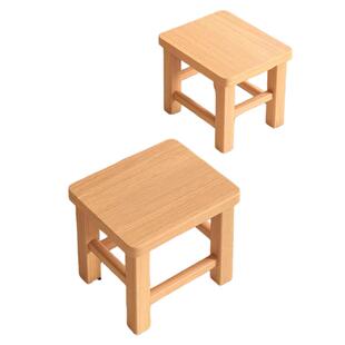 实木小凳子家用矮凳客厅简约餐凳结实耐用中式小板凳木头方凳圆凳