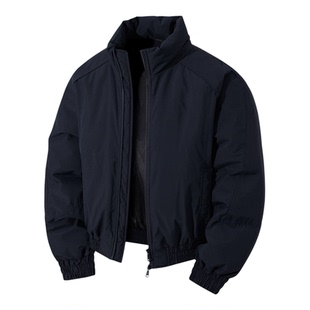 皮尔卡丹美式飞行员夹克男冬季新款加厚保暖棉袄休闲羽绒棉服外套