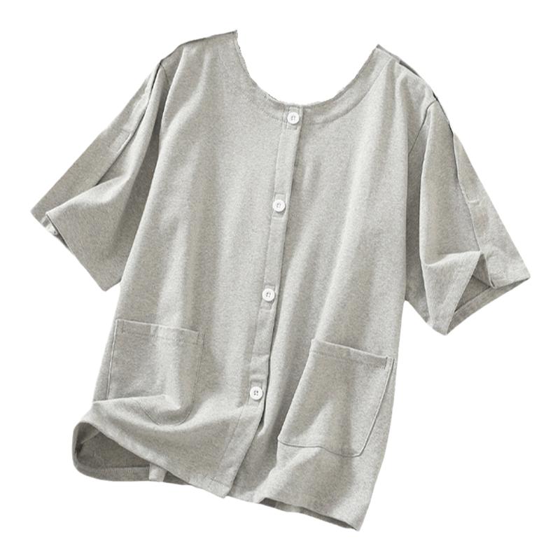 蓝品盾易穿脱护理服短袖休闲睡衣