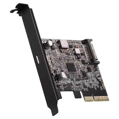 奥睿科PCIE转Type-C扩展卡USB3.2Gen2×2通道20Gbps台式机转接卡
