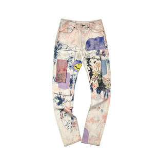 kapital扎染水洗牛仔长裤 travis scott同款 日系古着vintage女款