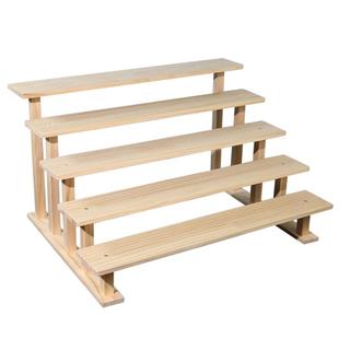 纯实木展示架桌面收纳架子手办模型玩具盲盒玩偶绿植阶梯多肉花架