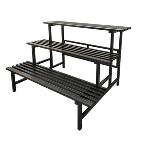 铝合金三层阶梯花架阳台阶多层工厂直销尺寸定制订做不生锈变形