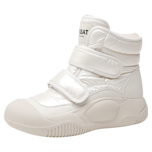 星期六高帮雪地靴女冬季哈尔滨加绒保暖大棉鞋下雪天防寒毛毛鞋直