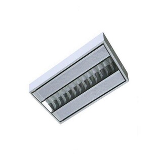 紫外线消毒灯管t5支架带罩格栅灯盘明装40wled荧光灯杀菌净化灯带